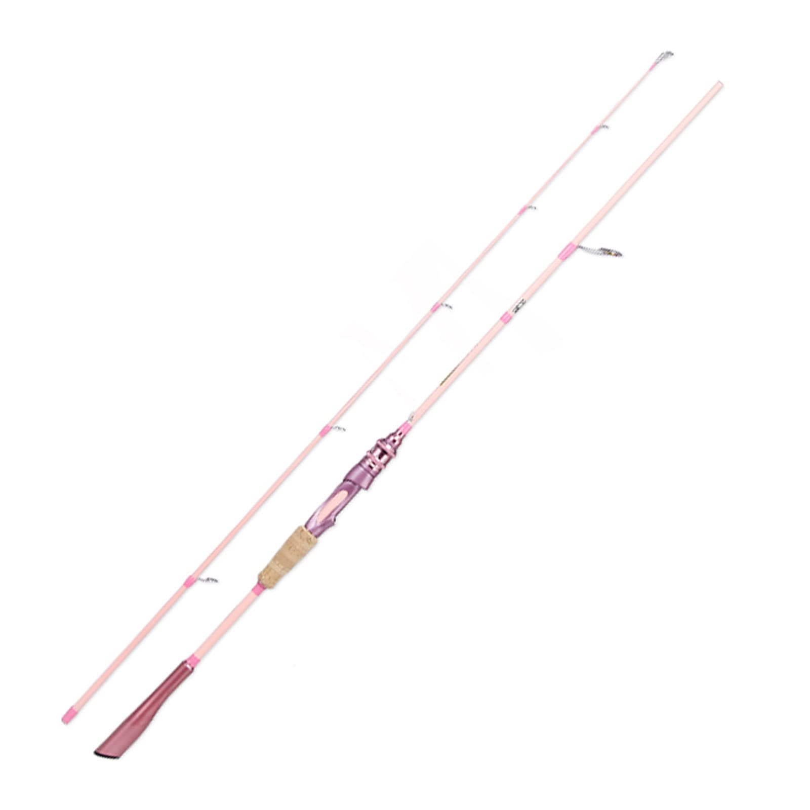 Amazon.co.jp: RUJHGL 伸縮式ピンク釣り竿 スピニングフィッシング